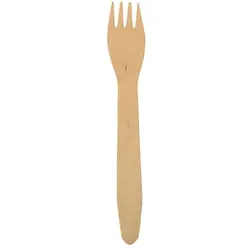 PAPSTAR 500 Gabeln, Holz "pure" 16,5 cm