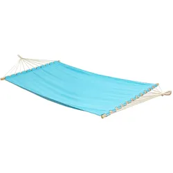 XXL Stabhängematte 200x120 Doppelhängematte 2 Personen Garten Hängematte Blau