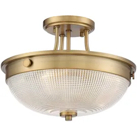 Elsteadlighting Mantle 2-flammig, halbbündig - verwittertes Messing - QZ-MANTLE-SF-WS