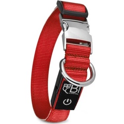 Petsation Leuchthalsband Hundehalsband rot M