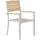 Beliani Prato Gartenstuhl 57 x 57 x 90 cm beige 4 St.
