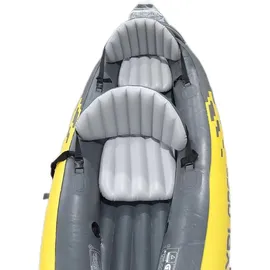 Intex Aufblasbares Kajak Explorer K2, 2 Personen, mit Zubehör, PVC, Gelb,
