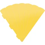 Heyda Schultüten-Zuschnitt 69 cm Papier Schulanfang Schultüte basteln DIY Material Einschulung Rohling Sonnengelb