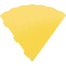 Heyda Schultüten-Zuschnitt 69 cm Papier Schulanfang Schultüte basteln DIY Material Einschulung Rohling Sonnengelb