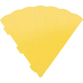 Heyda Schultüten-Zuschnitt 69 cm Papier Schulanfang Schultüte basteln DIY Material Einschulung Rohling Sonnengelb