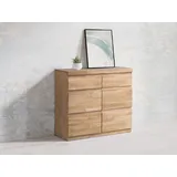 Home Affaire Sideboard »OSLO«, Breite ca. 90 cm, Teilmassiv, braun