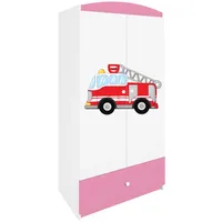 Raumhirsch furniture Kinderkleiderschrank Hellrosa, 90x175x52 cm, Kinder- & Jugendzimmer,