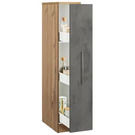kochstation Apothekerschrank KS-Samos 30 x 60 x 165 cm Grau