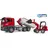 Bruder 03767 - LKW mit Abrollcontainer/Schäffer Hoflader mehrfarbig 1:16