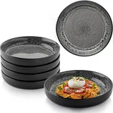sänger geschirr Sänger Pastaschalen Set Sydney, Teller, Grau,