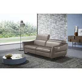 Egoitaliano "Dafne, elegantes Designsofa mit hohem Sitzkomfort", mit und ohne elektrischer Relaxfunktion, Kopfteile manuell verstellbar grün