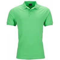 James & Nicholson Men's Elastic Piqué Poloshirt JN710, lime-grün,