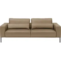 Musterring Couch Leder 3-Sitzer Braun