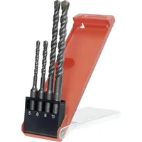 KWB 240500 40CR-Stahl Hammerbohrer-Set 4teilig 5 mm, 6 mm,