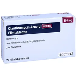 CLARITHROMYCIN Accord 500 mg Filmtabletten 20 St