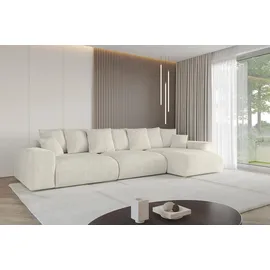 altdecor Ecksofa Cord 2-Sitzer Creme