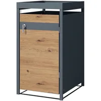 ML-Design Mülltonnenbox 1er Pflanzdach für 1 Tonne, 240L, 68x80x124