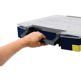 RAACO Sortimentskoffer Polycarbonat/Polypropylen 421x361x55mm blau 45 Fächer