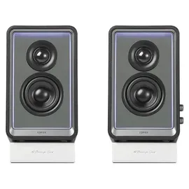Edifier QR65 Aktive Design Lautsprecher (Regallautsprecher, Schwarz