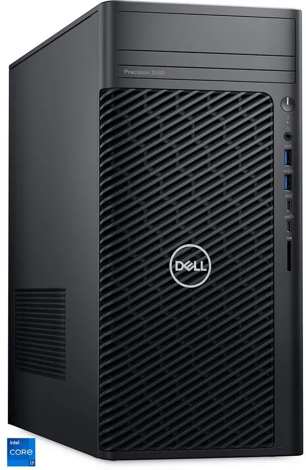 Dell Dell Precision 3680 Tower (R7X8R), PC-System, PC (Intel Core i7, UHD Graphics 770, 32 GB RAM) schwarz