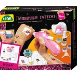Lena Airbrush Tattoo Studio mit 100 Schablonen und 4 Glitter Farben