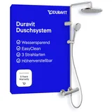 Duravit Duschsystem 1000 MinusFlow Ausl. 354mm, m Brausethermostat, ES gebürstet