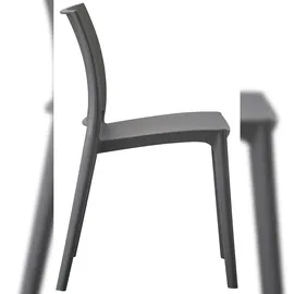 CLP Gartenstuhl Meton Stapelstuhl 42 x 42 x 81 cm dunkelgrau 2 St.