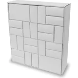 itenga Adventskalender zum Füllen Quader Mix weiß