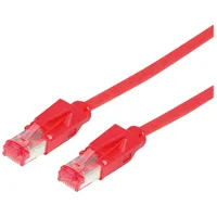 Draka UC900 SS27 TM21 LSOH Patchkabel, Cat6, S/FTP, RJ-45/RJ-45, 0.5m, rot (21.05.2001)