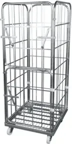 HMH rolltainer® Transportwagen 1650 ME 710 x 800 mm klappbare Vorderwand Cr 3