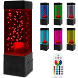 Ambesty Lavalampe Kinder, Vulkan Lampe mit Roten LED Lichtern Wassersäule Simulierten Vulkanausbruch, LED Lavalampen 16 Farben, Nachtlicht Kinder Zimmer Leselampe, Stimmungslicht mit Fernsteuerung