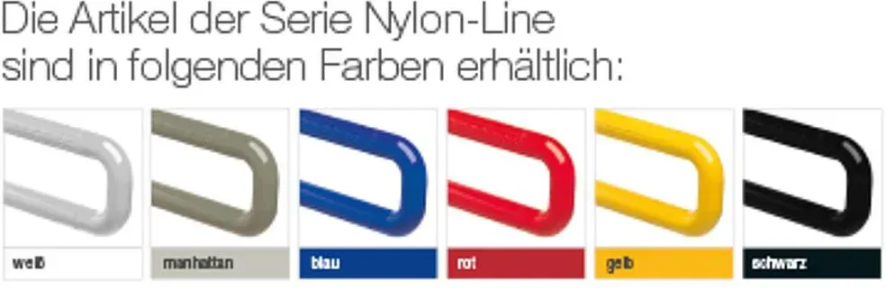 Duschvorhangstange Nylon-Line (Ausführung: Duschvorhangstange Nylon 1000x1000mm weiß mit Befestigungsmaterial)