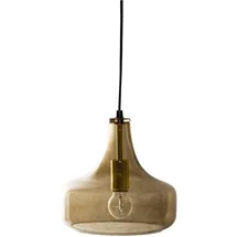 Bloomingville Yuser 1-flg. 26 cm rund braun/Glas