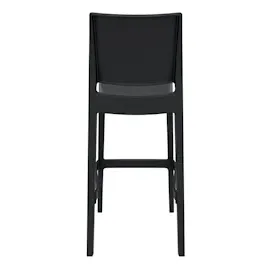 CLP 2er Set Barhocker Maya Kunststoff schwarz