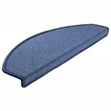 vidaXL Treppenmatte 65 x 24 cm Blau