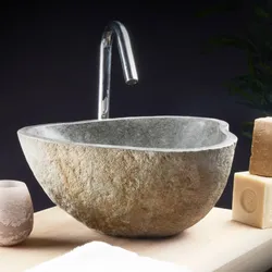 Aufsatzwaschbecken aus Lavastein Steinwaschbecken waschbecken Stein Natur neu