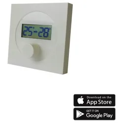 XIMAX Funk-Thermostat Steuerung, (BxLxT): 9 x 4 x 9 cm, weiß, kunststoff - weiss