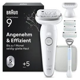 Braun Silk-épil 9 9-130 Weiß/Rosa