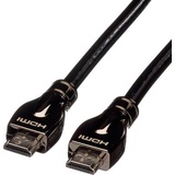 Roline HDMI Anschlusskabel HDMI-A Stecker, HDMI-A Stecker 15.00m Schwarz 11.04.5686 4K UHD, doppelt