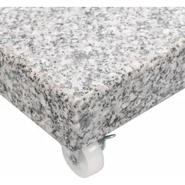 vidaXL Schirmständer Granit 30 kg Quadrat Grau