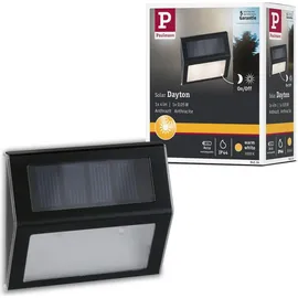 Paulmann Wegeleuchte Kunststoff 13,7 cm Solar IP44 inkl. Dämmerungssensor anthrazit