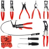 luxuskollektion Zangenset Schlauchklemmenzangen Schlauchschellenzangen Bowdenzug Satz Rot