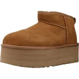 UGG Australia UGG Damen. 1135092 Lederstiefeletten W Classic Ultra Mini Platform braun 36 Frau Braun EU 36 - Bronze