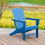 Adirondack Chair Ergonomischer Adirondack-Stuhl, Klappbarer Strandstuhl, Sonnenliege, Liegestuhl, Rasenstuhl, Campingstuhl Zum Angeln, Picknick, Grillen, (Color : Dark Blue)