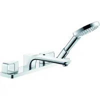 Hansgrohe AXOR Urquiola 4-Loch Wannenrandarmatur, - Edelstahl