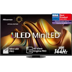 HISENSE Mini-LED-Fernseher "75U8NQ", D (A-G), schwarz, 75, Fernseher, 4KUHD, ULED, Mini LED