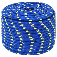 vidaXL Leinen Bootsseil 12 mm 100 m Polypropylen Blau