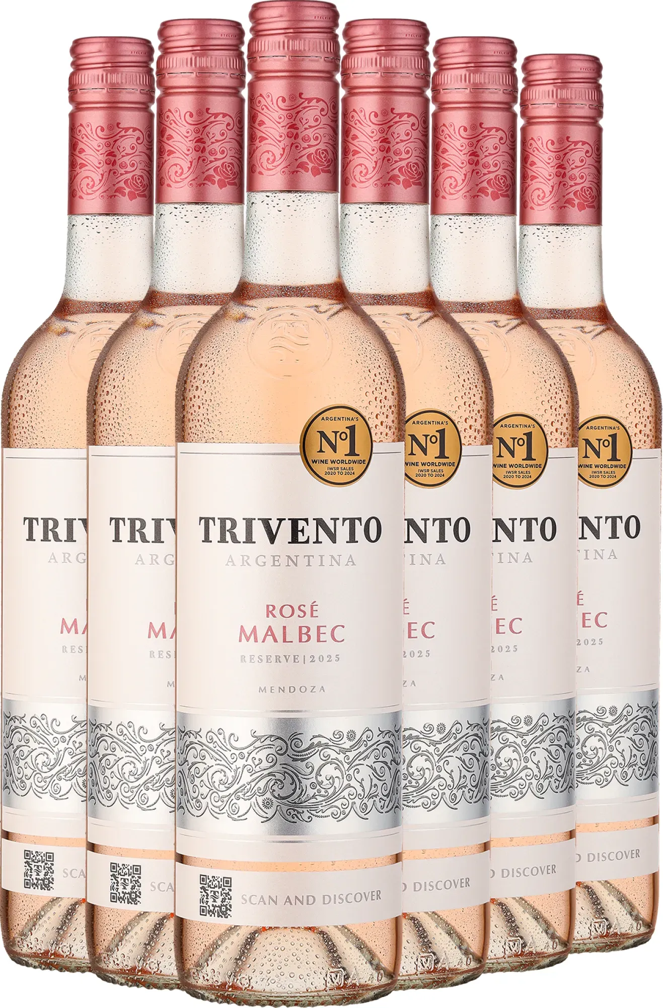 2025 Trivento Reserve Malbec Rosé im 6er-Vorratspaket