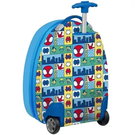 Safta Spidey Rescue Kabinentrolley, 40,6 cm, Koffer mit Rädern, Sicherheitsschloss, Leichter Koffer, 28 x 23 x 43 cm, Rot/Blau, M, Lässig
