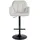 deluke Barhocker TUBEL 57 x 59 x 97 cm Creme/Schwarz